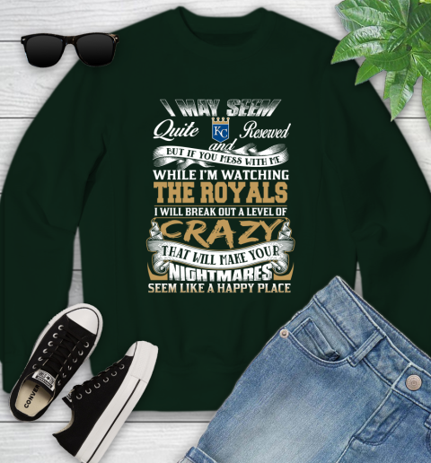 Kansas City Royals MLB Baseball Don't Mess With Me While I'm Watching My Team Youth Sweatshirt 9