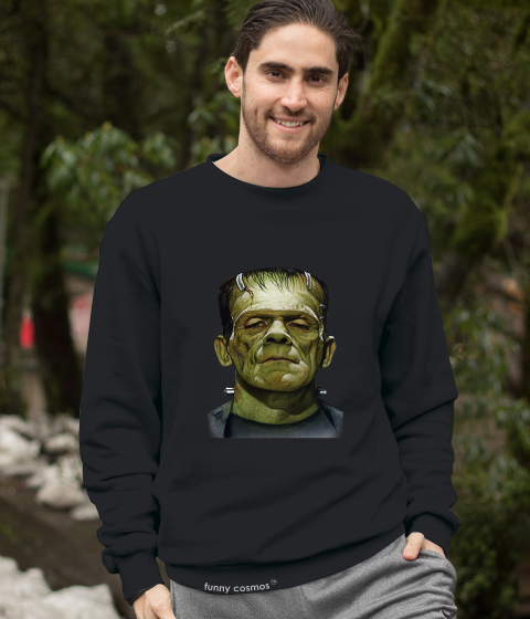 Frankenstein T Shirt, The Monster Frankenstein Face T Shirt, Halloween Gifts