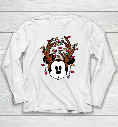 Disney Mickey Mouse Tangled Holiday Christmas Long Sleeve T-Shirt