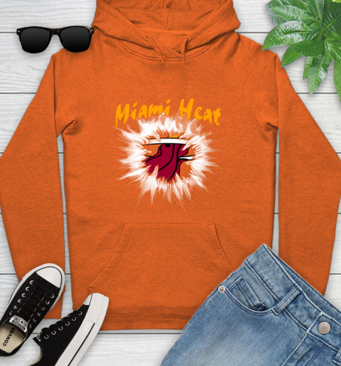 Miami Heat NBA Basketball Rip Sports Youth Hoodie 4