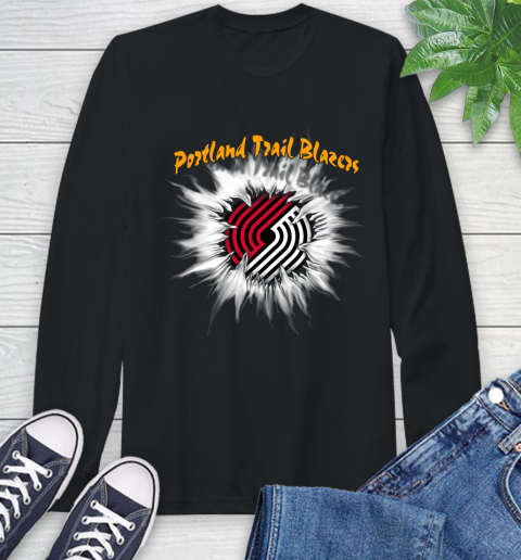 Portland Trail Blazers NBA Basketball Rip Sports Long Sleeve T-Shirt