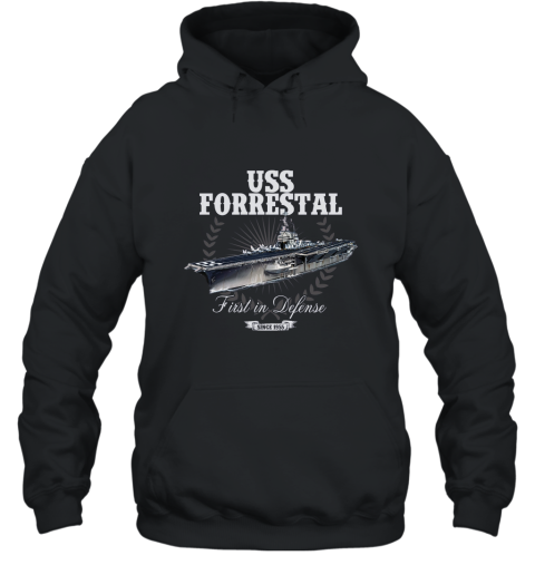 USS Forrestal CV 59 T shirt Hooded