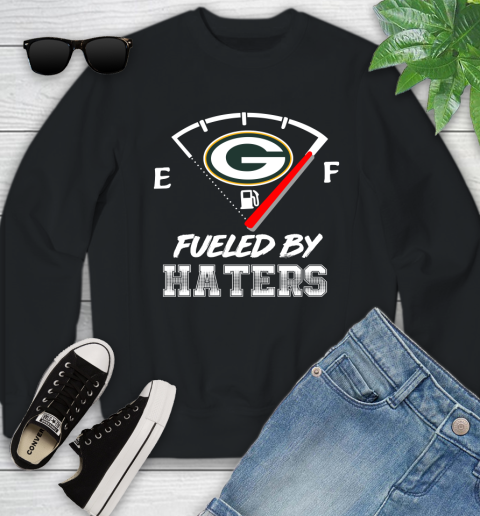Green Bay Packers NFL Football Fueled By Haters Sports Youth Sweatshirt