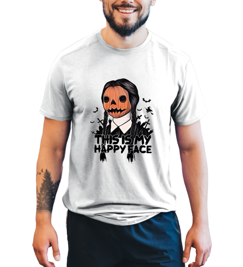 Addams Family T Shirt, Wednesday Addams Tshirt, This Is My Happy Face Shirt, Halloween Gifts