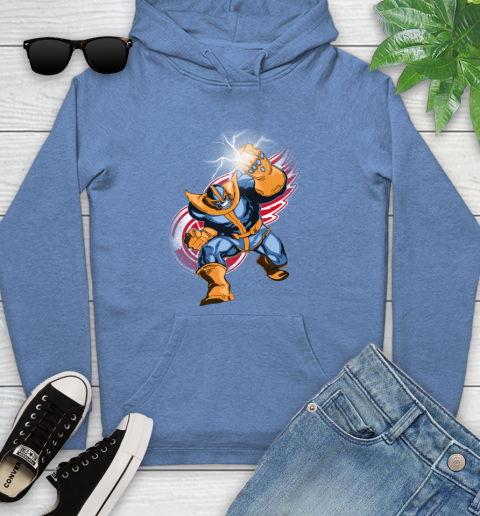 Detroit Red Wings NHL Hockey Thanos Avengers Infinity War Marvel Youth Hoodie 13