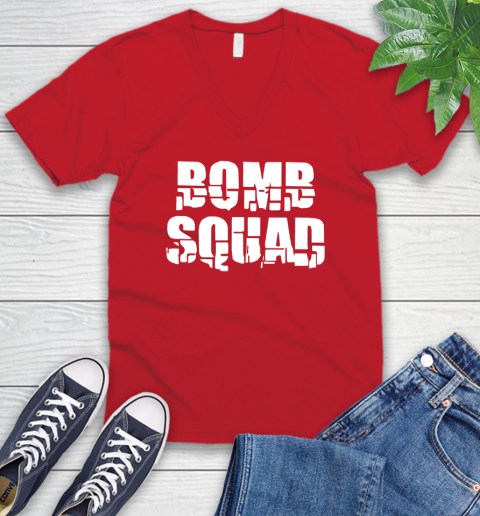 Bomb Squad V-Neck T-Shirt 6