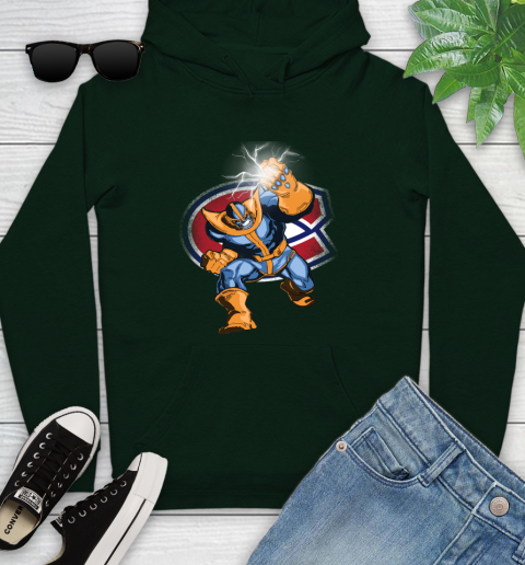 Montreal Canadiens NHL Hockey Thanos Avengers Infinity War Marvel Youth Hoodie 14