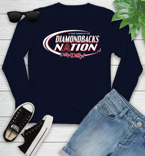 MLB A True Friend Of The Arizona Diamondbacks Dilly Dilly Baseball Sports Youth Long Sleeve 2