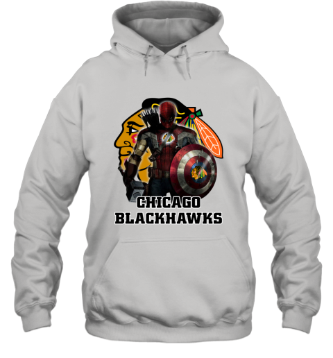 white chicago blackhawks hoodie