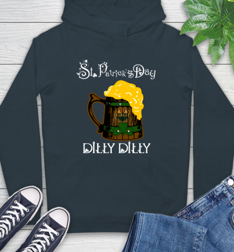 NHL Edmonton Oilers St Patrick's Day Dilly Dilly Beer Hockey Sports Hoodie 7
