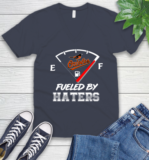 Baltimore Orioles MLB Baseball Fueled By Haters Sports V-Neck T-Shirt 8