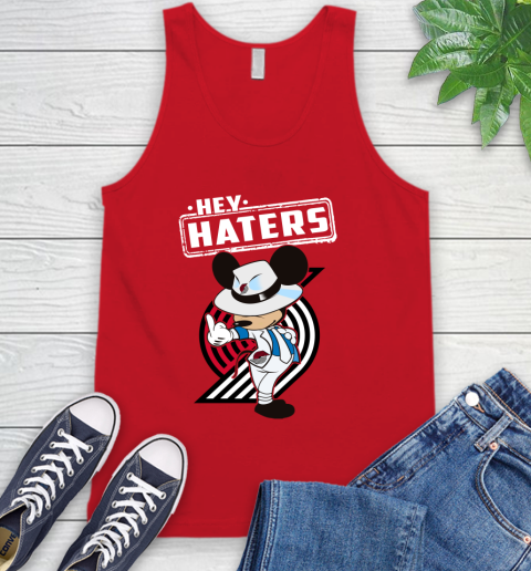 NBA Hey Haters Mickey Basketball Sports Portland Trail Blazers Tank Top 5