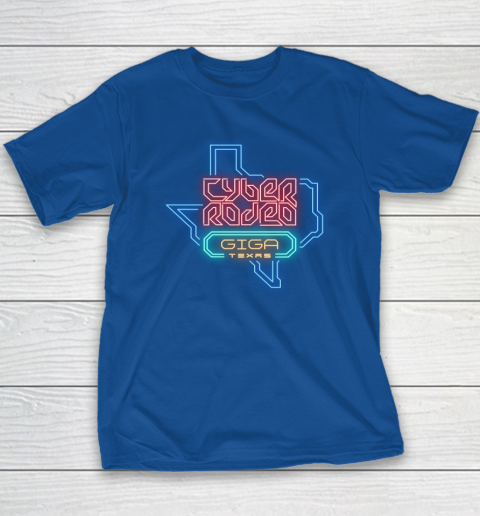 Cyber Rodeo Shirt Elon Musk Giga Texas Tesla Event Youth T-Shirt 6