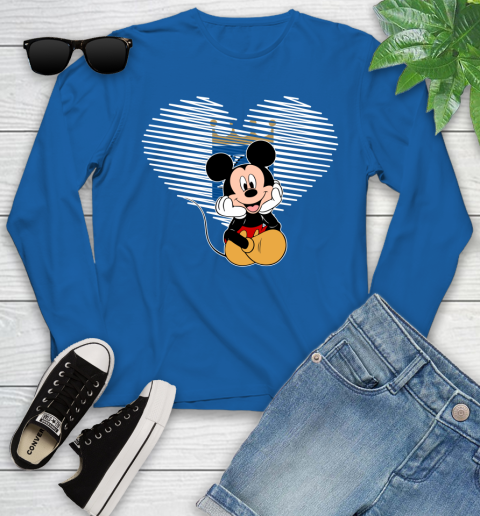 MLB Kansas City Royals The Heart Mickey Mouse Disney Baseball T Shirt_000 Youth Long Sleeve 10