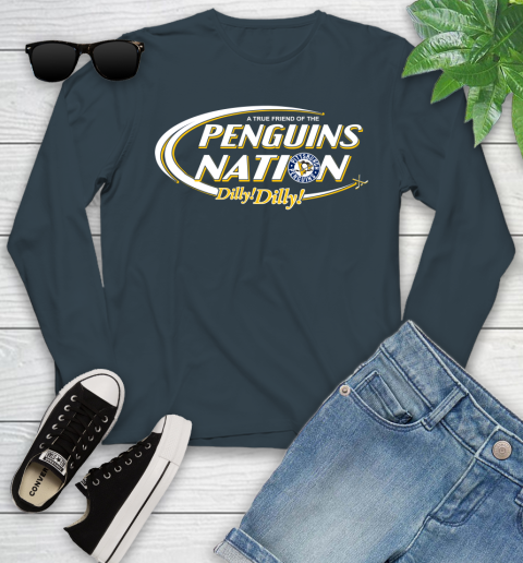 NHL A True Friend Of The Pittsburgh Penguins Dilly Dilly Hockey Sports Youth Long Sleeve 9