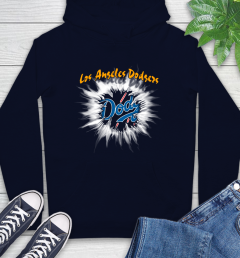 Los Angeles Dodgers MLB Baseball Adoring Fan Rip Sports Hoodie 3