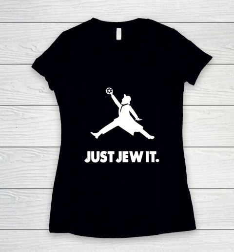 Just Jew It Jewish Women's V-Neck T-Shirt