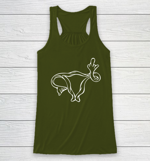 Middle Finger Uterus Racerback Tank 2