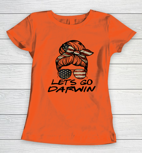 Lets Go Darwin Us Flag Sarcastic Women's T-Shirt 2
