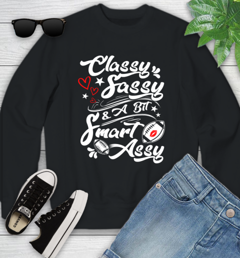 Football Classy Sassy Youth Sweatshirt