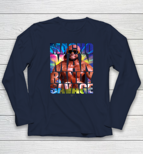 Randy Macho Man Savage WWE Disco Splash Long Sleeve T-Shirt 2