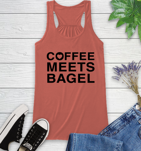 Coffee meets bagel Racerback Tank 2