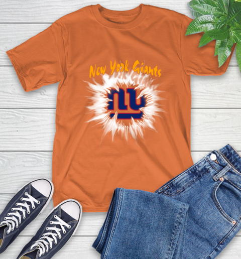 New York Giants NFL Football Adoring Fan Rip Sports T-Shirt 4