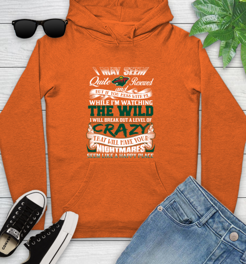 Minnesota Wild NHL Hockey Don't Mess With Me While I'm Watching My Team Youth Hoodie 4