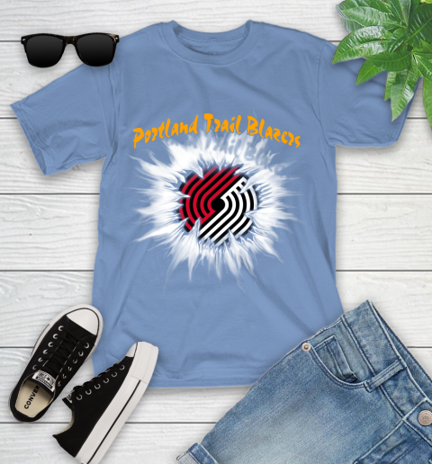 Portland Trail Blazers NBA Basketball Rip Sports Youth T-Shirt - Image 16