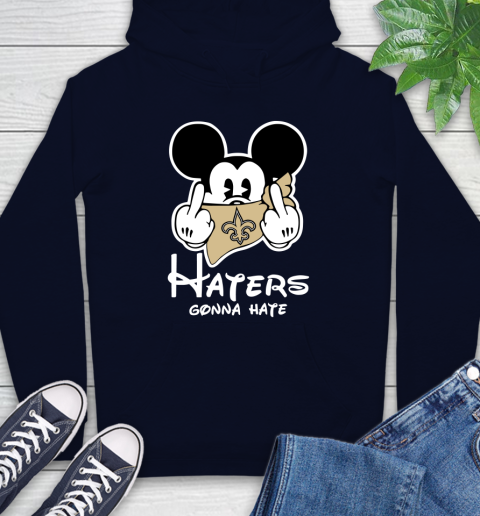 NFL New Orleans Saints Haters Gonna Hate Mickey Mouse Disney Football T Shirt Hoodie 3