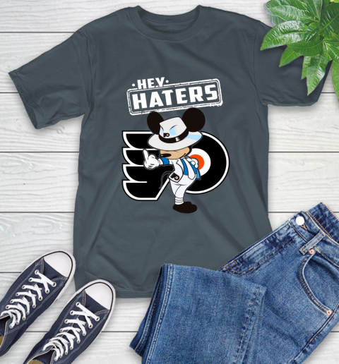 NHL Hey Haters Mickey Hockey Sports Philadelphia Flyers T-Shirt 10