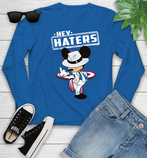 NBA Hey Haters Mickey Basketball Sports Houston Rockets Youth Long Sleeve 10