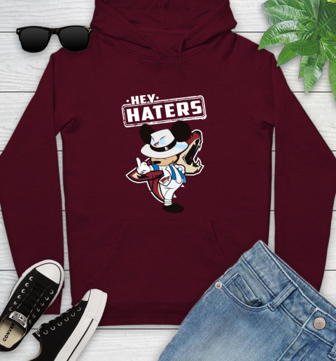 NHL Hey Haters Mickey Hockey Sports Arizona Coyotes Youth Hoodie 7