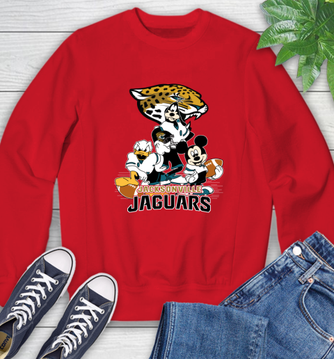 NFL Jacksonville Jaguars Mickey Mouse Donald Duck Goofy Football Shirt Sweatshirt 10