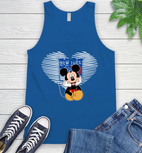 NHL New York Rangers The Heart Mickey Mouse Disney Hockey Tank Top 4
