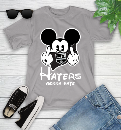 NHL Los Angeles Kings Haters Gonna Hate Mickey Mouse Disney Hockey T Shirt Youth T-Shirt 4