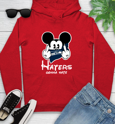NFL Seattle Seahawks Haters Gonna Hate Mickey Mouse Disney Football T Shirt Youth Hoodie 12