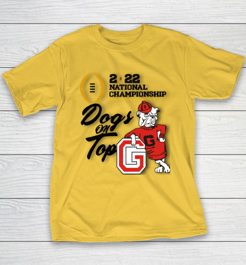 UGA National Championship  Georgia  UGA  Dogs On Top Youth T-Shirt 4