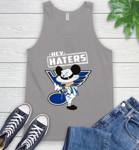 NHL Hey Haters Mickey Hockey Sports St.Louis Blues Tank Top 3