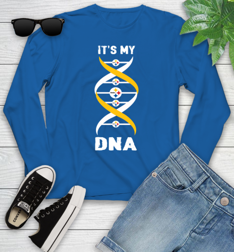 Pittsburgh Steelers NFL Football It's My DNA Sports Youth Long Sleeve 10