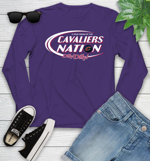 NBA A True Friend Of The Cleveland Cavaliers Dilly Dilly Basketball Sports Youth Long Sleeve 4