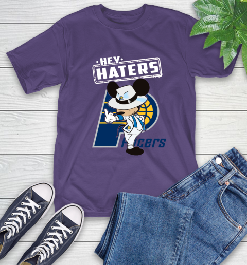 NBA Hey Haters Mickey Basketball Sports Indiana Pacers T-Shirt 5