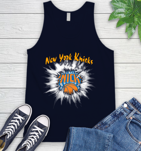New York Knicks NBA Basketball Rip Sports Tank Top 2