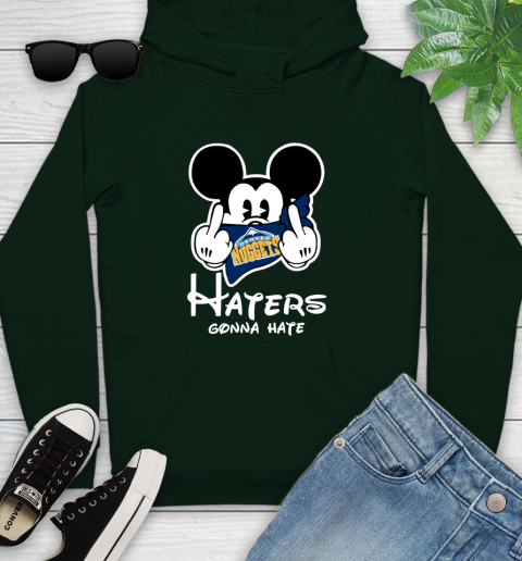 NBA Denver Nuggets Haters Gonna Hate Mickey Mouse Disney Basketball T Shirt Youth Hoodie 14