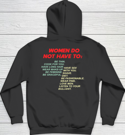 Women Do Not Have To Be Thin Cook For You Hoodie