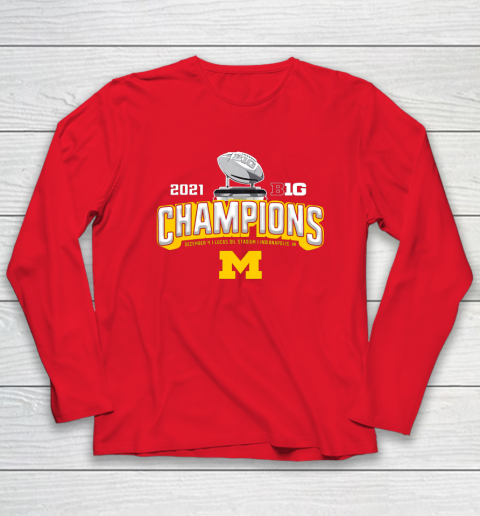 Michigan Big Ten 2021 East Division Champions Long Sleeve T-Shirt 7