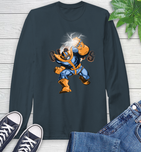 San Francisco Giants MLB Baseball Thanos Avengers Infinity War Marvel Long Sleeve T-Shirt 9