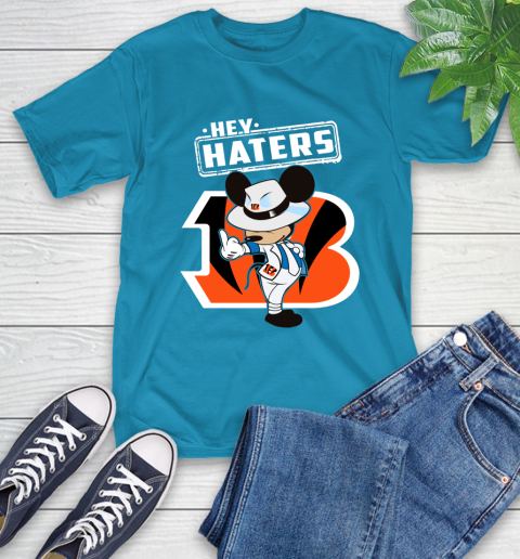 NFL Hey Haters Mickey Football Sports Cincinnati Bengals T-Shirt 9