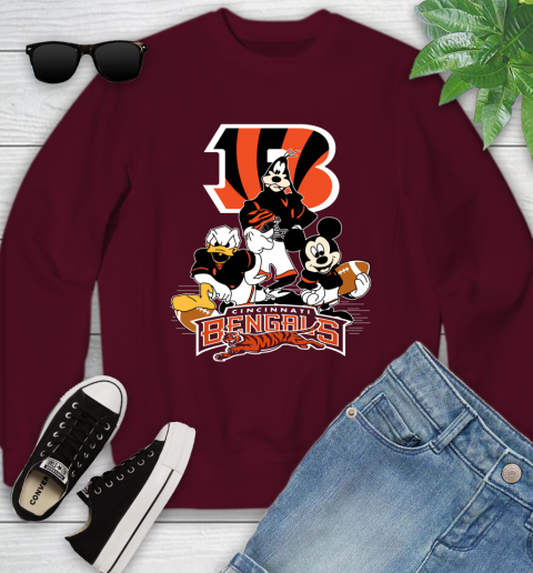 Cincinnati Bengals Baseball Stitch And Mickey Shirt