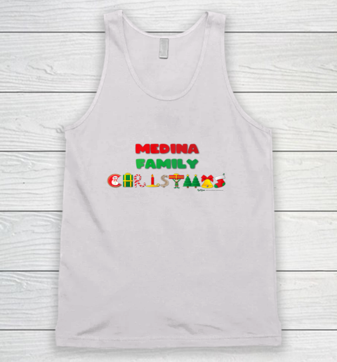 Medina Family Funny Merry Christmas 2021 Tank Top